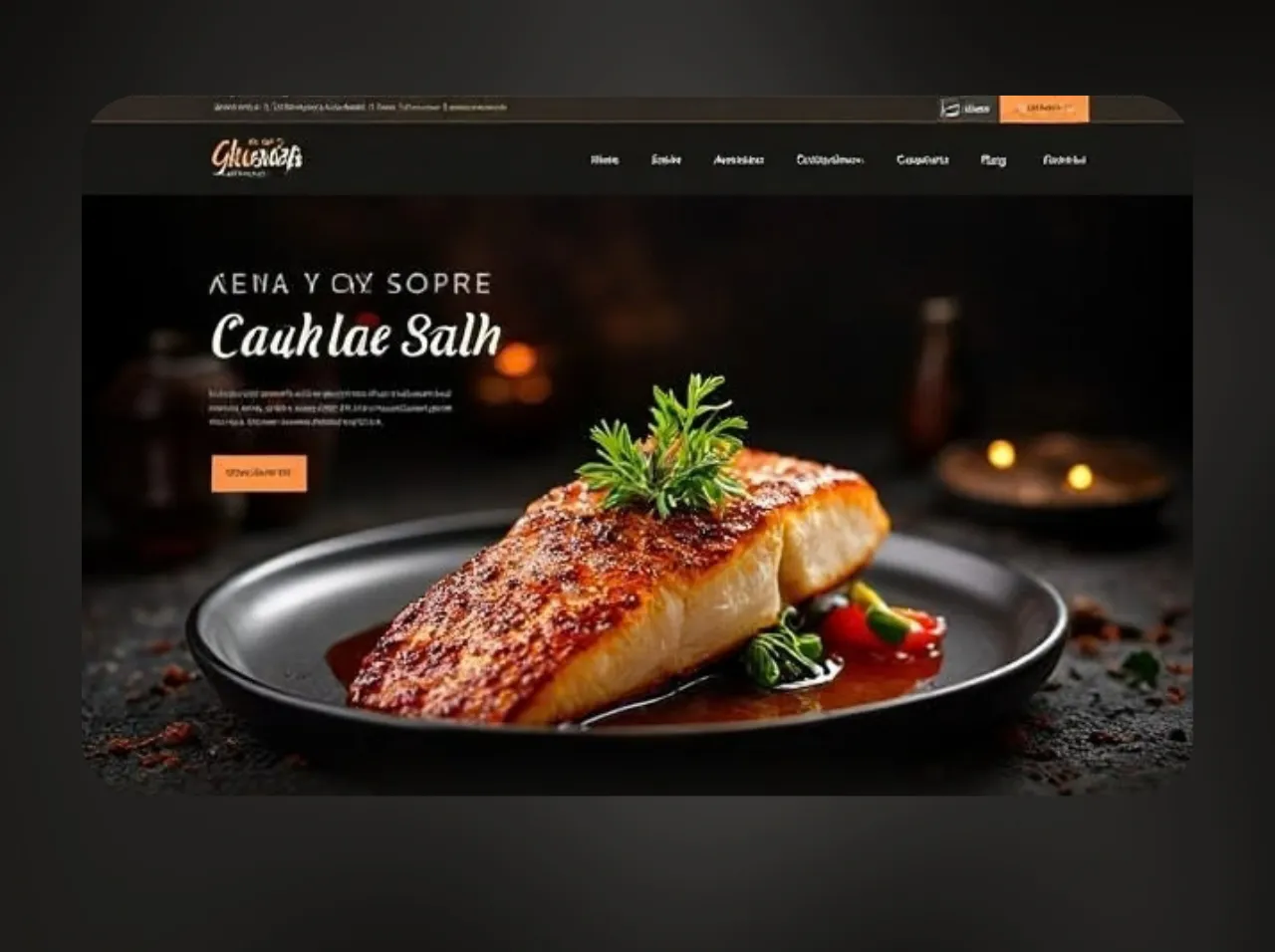 Restaurants website concept: Restaurant website
